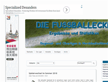 Tablet Screenshot of diefussballecke.de